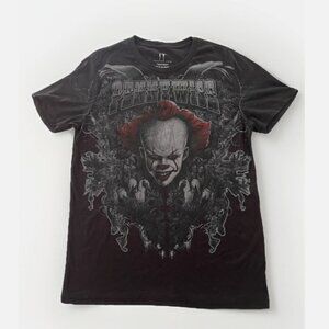 IT Pennywise Horror Official Graphic T-Shirt Chapter Two Sz M 38/40 Black